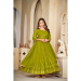 Picture of Graceful Georgette Olive Anarkali Salwar Kameez