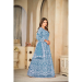 Picture of Nice Net Cadet Blue Anarkali Salwar Kameez