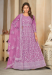 Picture of Superb Net Plum Anarkali Salwar Kameez