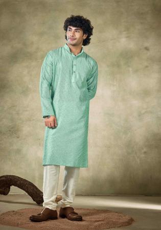 Picture of Ravishing Chiffon Cadet Blue Kurtas