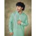 Picture of Ravishing Chiffon Cadet Blue Kurtas