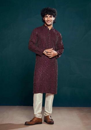 Picture of Ideal Silk Brown Kurtas