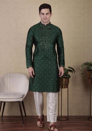 Picture of Amazing Silk Sea Green Kurtas