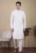 Picture of Fascinating Cotton & Silk White Kurtas