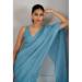 Picture of Admirable Net & Organza Cadet Blue Saree