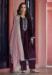 Picture of Wonderful Chiffon Purple Straight Cut Salwar Kameez