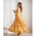 Picture of Statuesque Georgette Wheat Readymade Salwar Kameez