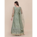 Picture of Net Dark Sea Green Straight Cut Salwar Kameez