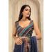 Picture of Admirable Georgette Dark Slate Grey Saree