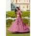 Picture of Stunning Georgette Plum Lehenga Choli