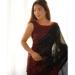 Picture of Pleasing Georgette Black Saree