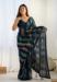 Picture of Lovely Georgette Dark Slate Grey Saree