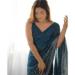 Picture of Comely Georgette Dark Slate Grey Saree