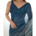 Picture of Comely Georgette Dark Slate Grey Saree