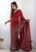 Picture of Admirable Georgette Fire Brick Saree