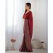 Picture of Admirable Georgette Fire Brick Saree