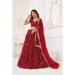 Picture of Excellent Net Maroon Lehenga Choli