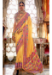 Picture of Magnificent Silk Golden Rod Saree