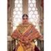 Picture of Magnificent Silk Golden Rod Saree
