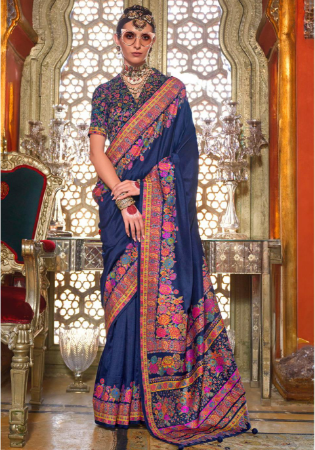 Picture of Admirable Silk Midnight Blue Saree