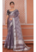 Picture of Good Looking Net & Silk Dim Gray Saree