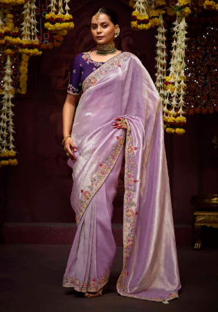Picture of Graceful Silk Grey Saree