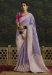 Picture of Well Formed Silk Light Slate Grey Saree