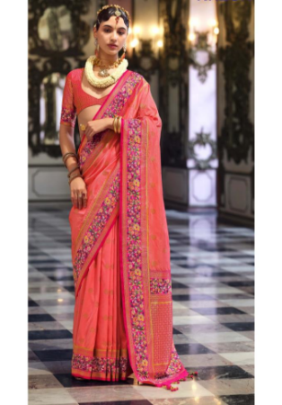 Picture of Admirable Silk Light Coral Saree