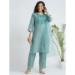 Picture of Beautiful Cotton Cadet Blue Readymade Salwar Kameez