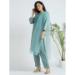 Picture of Beautiful Cotton Cadet Blue Readymade Salwar Kameez