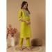Picture of Ravishing Cotton Yellow Green Readymade Salwar Kameez