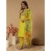 Picture of Ravishing Cotton Yellow Green Readymade Salwar Kameez