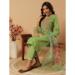 Picture of Delightful Cotton Dark Khaki Readymade Salwar Kameez