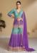 Picture of Resplendent Chiffon Purple Straight Cut Salwar Kameez
