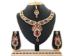 Picture of Exquisite Maroon Necklace Set
