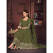 Picture of Georgette Dark Olive Green Anarkali Salwar Kameez