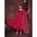 Picture of Bewitching Georgette Light Coral Anarkali Salwar Kameez