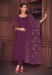 Picture of Exquisite Georgette Purple Anarkali Salwar Kameez