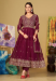 Picture of Georgette Saddle Brown Anarkali Salwar Kameez