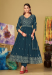 Picture of Georgette Dark Slate Grey Anarkali Salwar Kameez