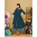 Picture of Georgette Dark Slate Grey Anarkali Salwar Kameez