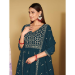 Picture of Georgette Dark Slate Grey Anarkali Salwar Kameez
