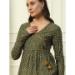 Picture of Ideal Cotton Dark Olive Green Kurtis & Tunic