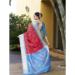 Picture of Pretty Crepe Fire Brick Saree