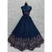 Picture of Wonderful Chiffon Navy Blue Lehenga Choli