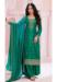 Picture of Appealing Chiffon Teal Straight Cut Salwar Kameez