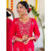 Picture of Alluring Cotton Crimson Readymade Salwar Kameez
