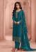 Picture of Lovely Silk Teal Straight Cut Salwar Kameez