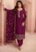 Picture of Shapely Silk Saddle Brown Straight Cut Salwar Kameez