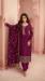 Picture of Shapely Silk Saddle Brown Straight Cut Salwar Kameez